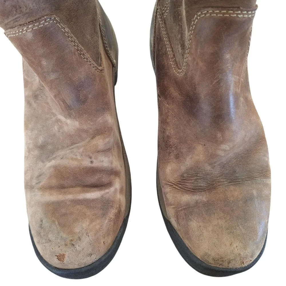 Browning Waterproof Leather Work Boot Men 9.5 WIDE #BR9105 Ranch Hunting Comfort